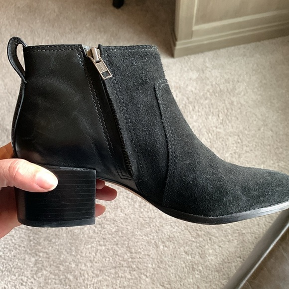 Madewell Darcy Boot block heel leather/suede - Picture 6 of 9